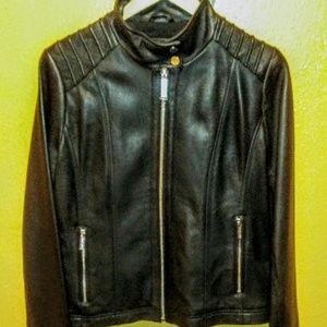 Michael Kors Women's Moto Leather Jacket
